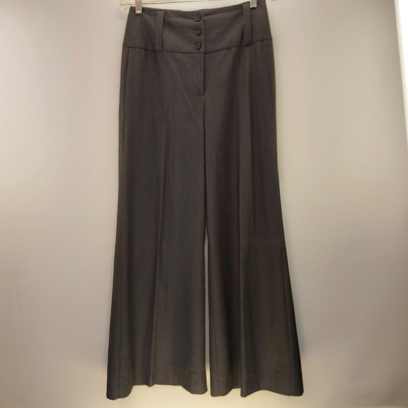 C'est Moi Near Vintage Charcoal Grey Wide Leg Palazzo Pants Size Medium - Picture 4 of 9
